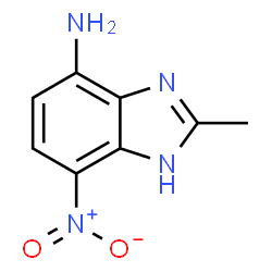 Benzimidazole, 4(or 7)-amino-2-methyl-7(or 4)-nitro- (7CI) Structure