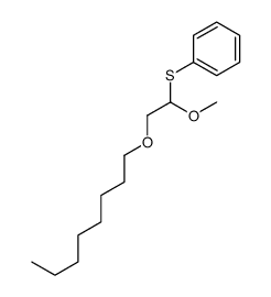 (1-methoxy-2-octoxyethyl)sulfanylbenzene Structure