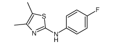 N-(4-fluorophenyl)-4,5-dimethyl-1,3-thiazol-2-amine Structure