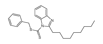 benzyl 2-nonylbenzimidazole-1-carbodithioate Structure