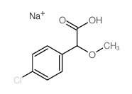 Benzeneacetic acid,4-chloro-a-methoxy-, sodium salt (1:1) picture