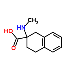 2-(Methylamino)-1,2,3,4-tetrahydro-2-naphthalenecarboxylic acid Structure