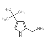 (3-tert-Butyl-1H-pyrazol-5-yl)methylamine hydrochloride结构式