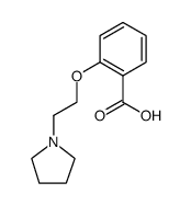 Benzoic acid, 2-[2-(1-pyrrolidinyl)ethoxy]结构式