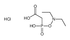 2-[diethylaminooxy(hydroxy)phosphoryl]acetic acid,hydrochloride Structure
