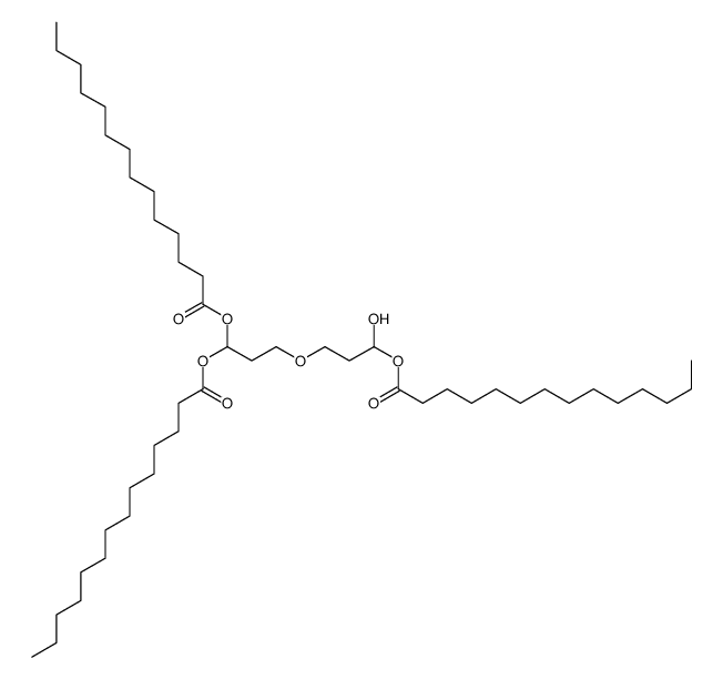[3-[3,3-di(tetradecanoyloxy)propoxy]-1-hydroxypropyl] tetradecanoate Structure