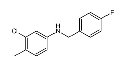 Benzenemethanamine, N-(3-chloro-4-methylphenyl)-4-fluoro图片