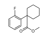Cyclohexanecarboxylic acid, 1-(2-fluorophenyl)-, methyl ester结构式
