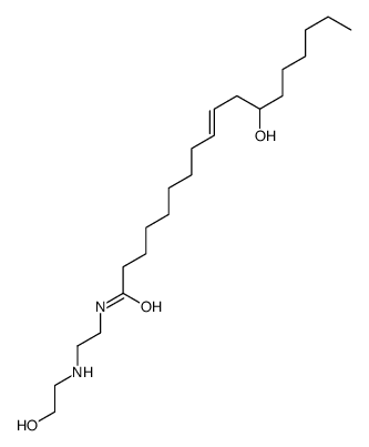 12-hydroxy-N-[2-(2-hydroxyethylamino)ethyl]octadec-9-enamide Structure