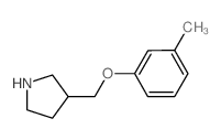 3-[(3-Methylphenoxy)methyl]pyrrolidine结构式