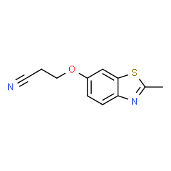 Propionitrile, 3-[(2-methyl-6-benzothiazolyl)oxy]- (6CI,7CI) structure