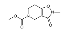 methyl 2-methyl-3-oxo-2,3,6,7-tetrahydroisoxazolo[4,5-c]pyridine-5(4H)-carboxylate结构式