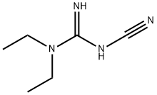 Guanidine, N'-cyano-N,N-diethyl- structure