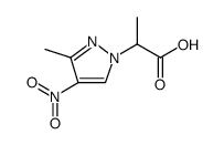 1H-Pyrazole-1-acetic acid, α,3-dimethyl-4-nitro结构式