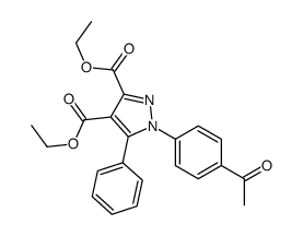 diethyl 1-(4-acetylphenyl)-5-phenylpyrazole-3,4-dicarboxylate Structure