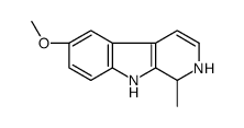 6-methoxy-1-methyl-2,9-dihydro-1H-pyrido[3,4-b]indole结构式