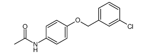 N-(4-((3-chlorobenzyl)oxy)phenyl)acetamide Structure