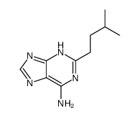 2-(3-methylbutyl)-7H-purin-6-amine结构式