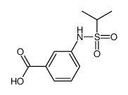 3-(propan-2-ylsulfonylamino)benzoic acid结构式