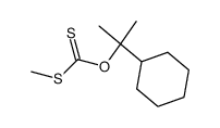 dithiocarbonic acid O-(1-cyclohexyl-1-methyl-ethyl ester)-S-methyl ester结构式