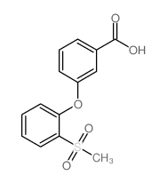 3-[(2-Methylsulfonyl)phenoxy]benzoicacid Structure