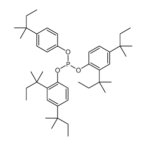 bis[2,4-bis(2-methylbutan-2-yl)phenyl] [4-(2-methylbutan-2-yl)phenyl] phosphite结构式