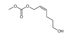 (Z)-6-hydroxy-2-hexen-1-yl methyl carbonate结构式