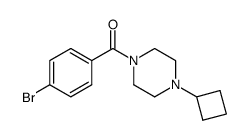 (4-bromo-phenyl)-(4-cyclobutyl-piperazin-1-yl)-methanone Structure