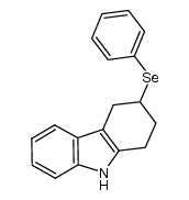 3-phenylseleno-2,3,4,9-tetrahydro-1H-carbazole结构式