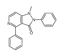 1-methyl-2,4-diphenyl-1,2-dihydro-pyrazolo[4,3-c]pyridin-3-one结构式