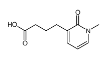 4-(1,2-dihydro-1-methyl-2-oxo-3-pyridinyl)butanoic acid结构式