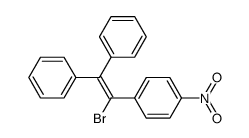 1-bromo-1-(4-nitro-phenyl)-2,2-diphenyl-ethene结构式