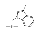 trimethyl-[(3-methylindol-1-yl)methyl]silane结构式