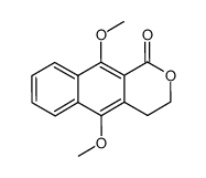 5,10-dimethoxy-3,4-dihydro-1H-benz[g]isochromen-1-one结构式