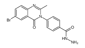 2-(6-bromo-2-methyl-4-oxoquinazolin-3(4H)-yl)-benzohydrazide结构式