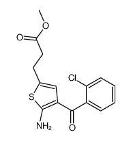 2-Amino-3-(2-chlorobenzoyl)-5-(2-carbomethoxyethyl)thiophene picture