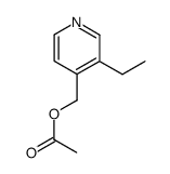 acetic acid-(3-ethyl-[4]pyridylmethyl ester) Structure