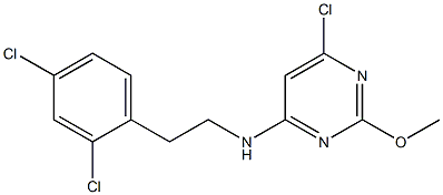 4-Pyrimidinamine, 6-chloro-N-[2-(2,4-dichlorophenyl)ethyl]-2-methoxy- Structure