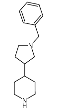 N-(N-benzypyrrolidin-3-yl)piperidine Structure