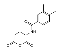 3,4-dimethyl-N-benzoyl-DL-glutamic anhydride结构式