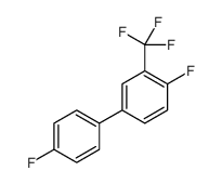 4,4'-Difluoro-3-(trifluoromethyl)biphenyl结构式