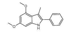 4,6-dimethoxy-3-methyl-2-phenyl-1H-indole结构式