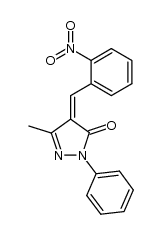 5-methyl-4-(2-nitro-benzylidene)-2-phenyl-2,4-dihydro-pyrazol-3-one Structure