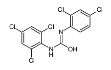 1-(2,4-dichlorophenyl)-3-(2,4,6-trichlorophenyl)urea Structure
