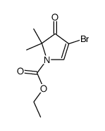 ethyl 4-bromo-2,3-dihydro-2,2-dimethyl-3-oxo-1H-pyrrole-1-carboxylate Structure