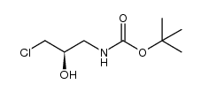 (R)-(3-氯-2-羟丙基)氨基甲酸叔丁酯结构式