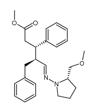 (3S,4S)-methyl 4-benzyl-5-(((S)-2-(methoxymethyl)pyrrolidin-1-yl)imino)-3-phenylpentanoate Structure