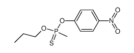 Methylphosphonothioic acid O-(4-nitrophenyl)O-propyl ester Structure