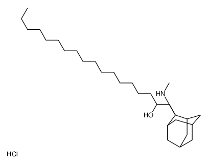 1-[2-(methylamino)-2-adamantyl]octadecan-2-ol,hydrochloride Structure