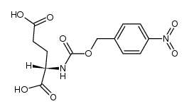 N-(4-nitro-benzyloxycarbonyl)-L-glutamic acid Structure